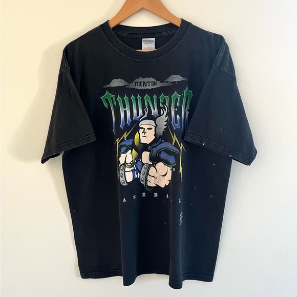 MLB Shirts Vintage 202 Mlb Trenton Thunder Baseball Tshirt